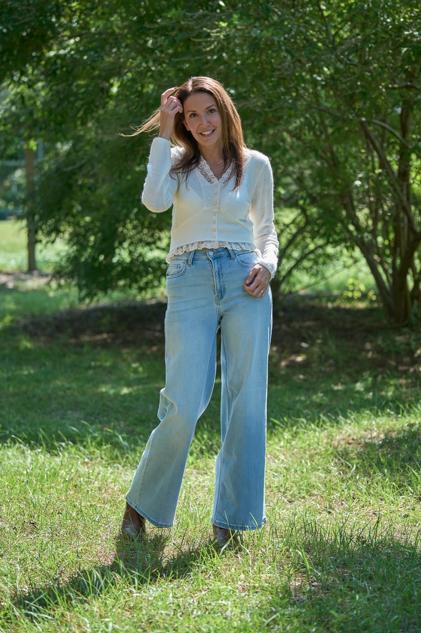 Hazel High Rise Wide Leg Jeans