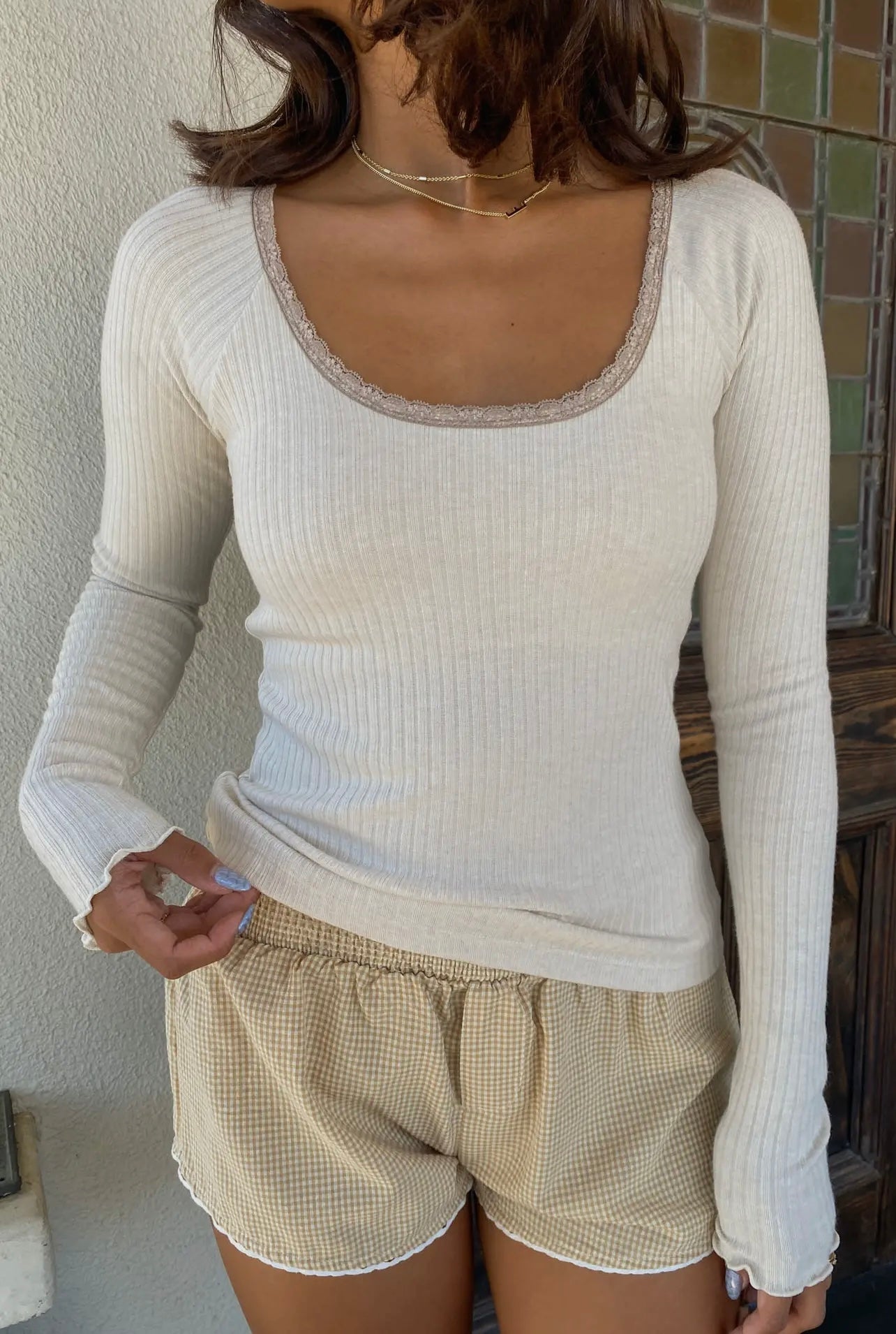 Apple Butter Lace Top