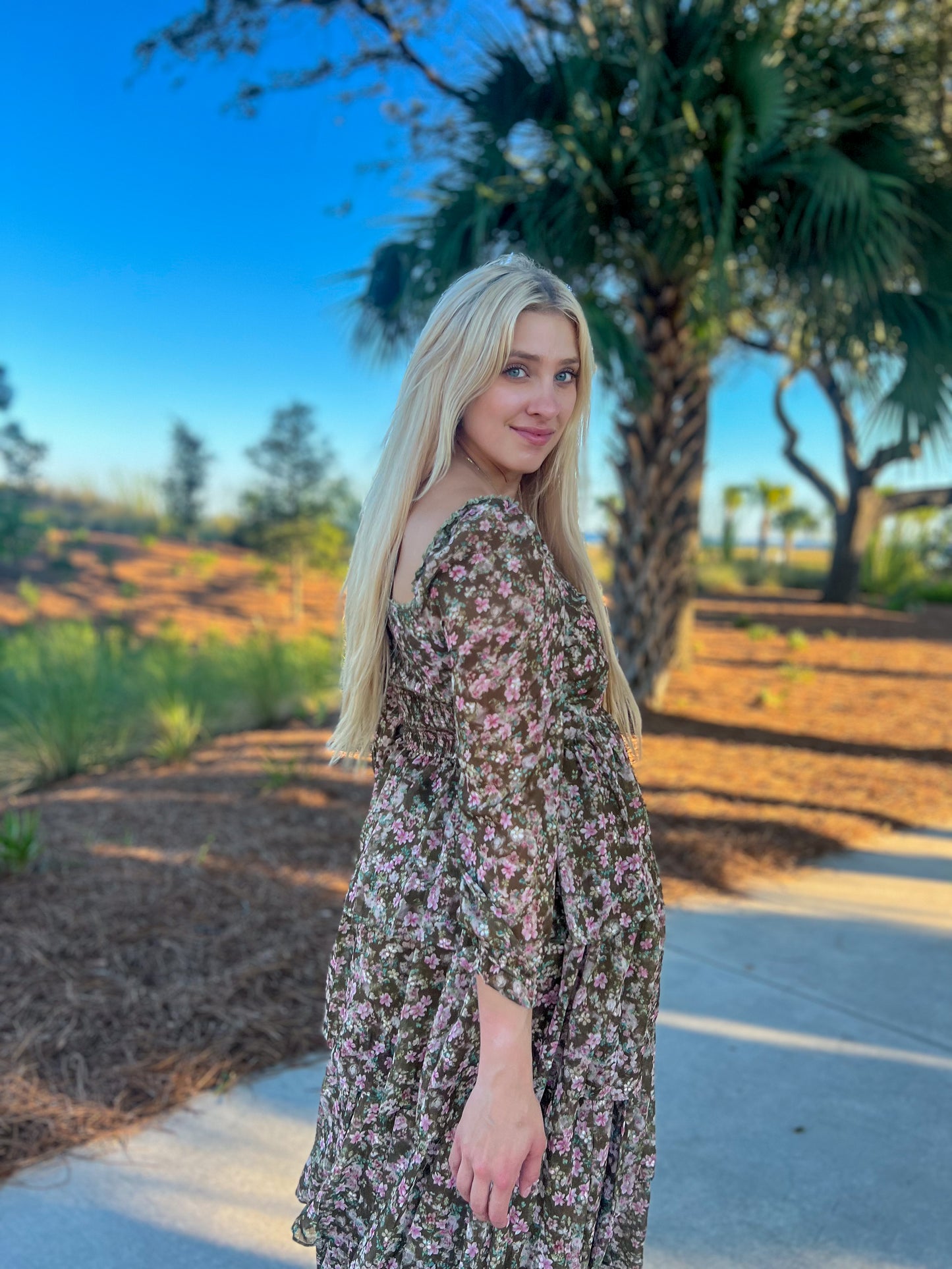 Sunset in Bloom Floral Maxi Dress