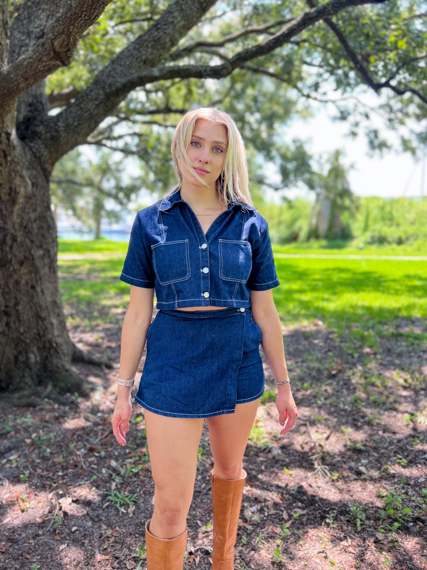 Sutton Denim Set