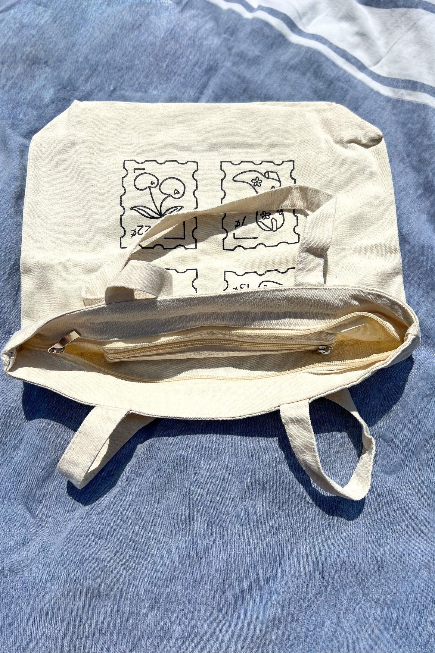 Seaside Stamps Tote