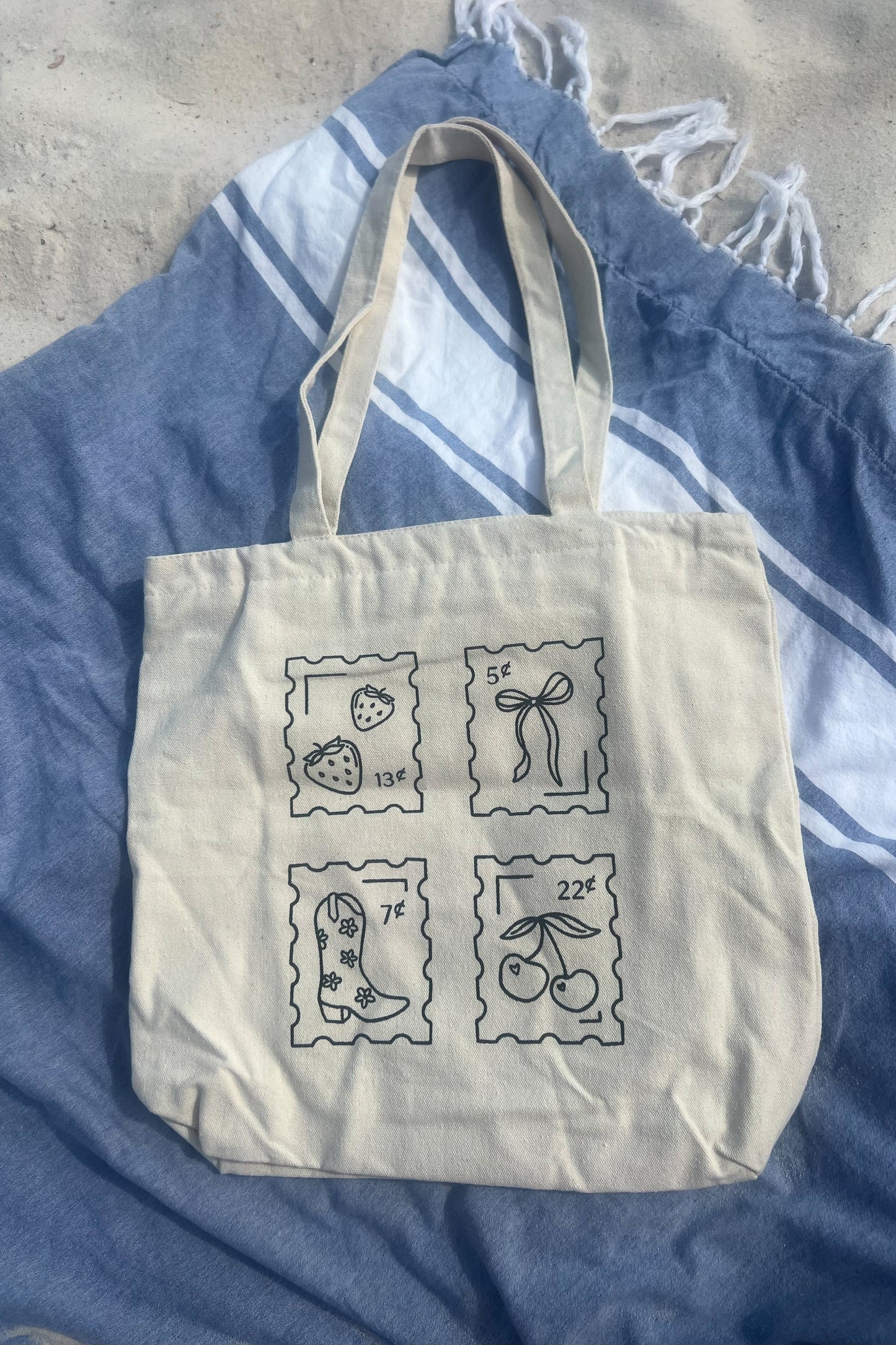 Seaside Stamps Tote