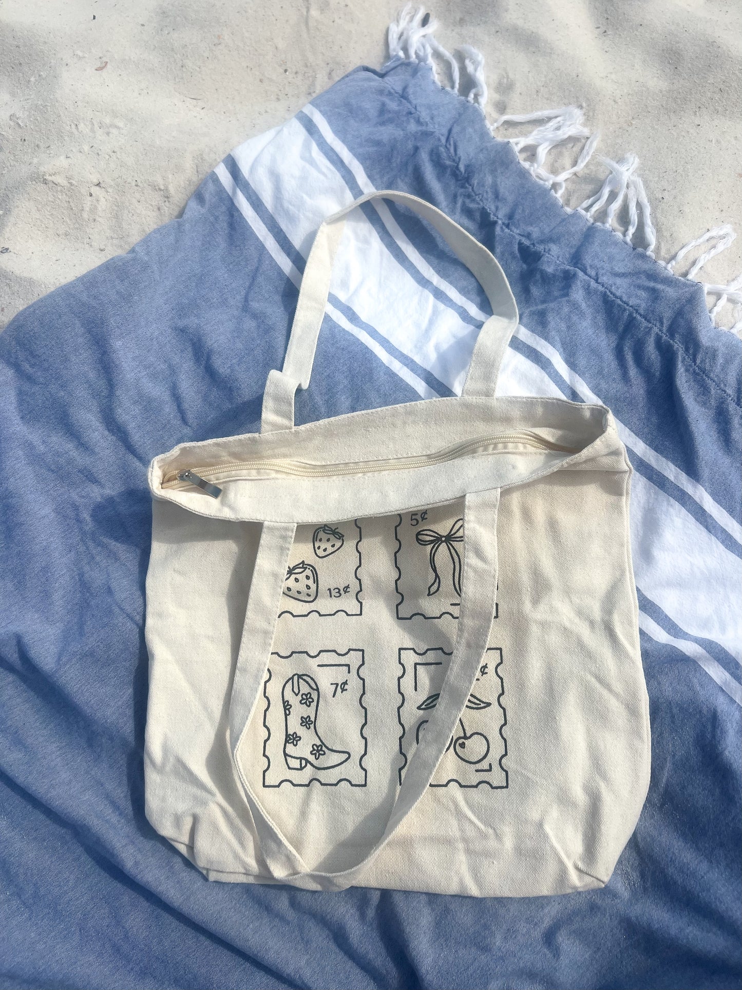 Seaside Stamps Tote