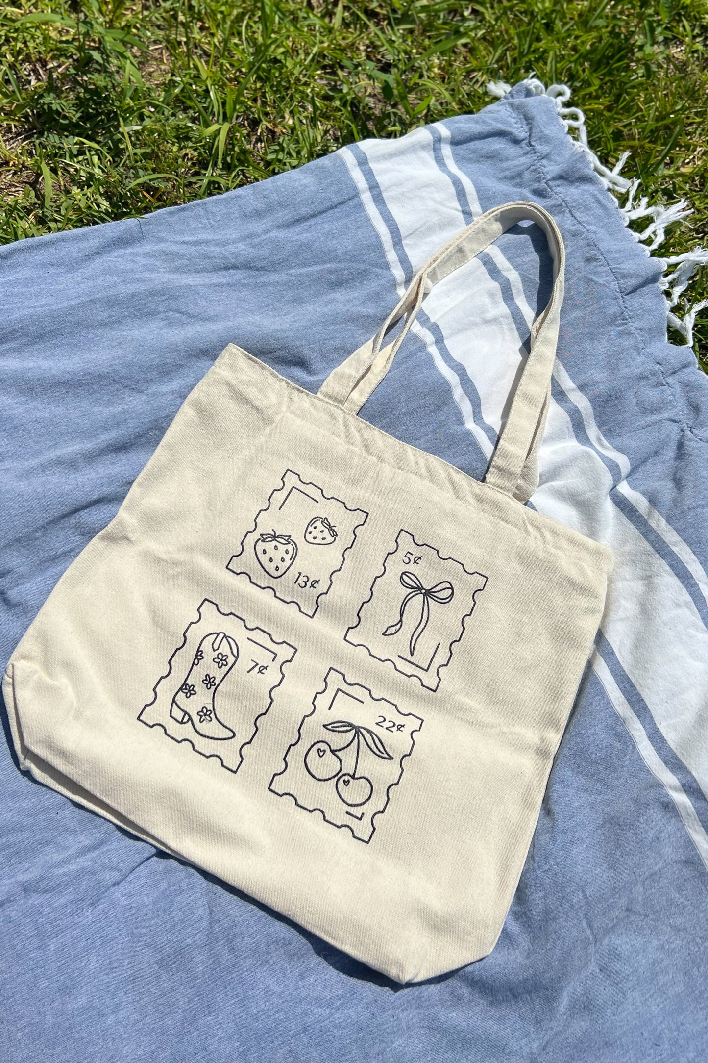 Seaside Stamps Tote