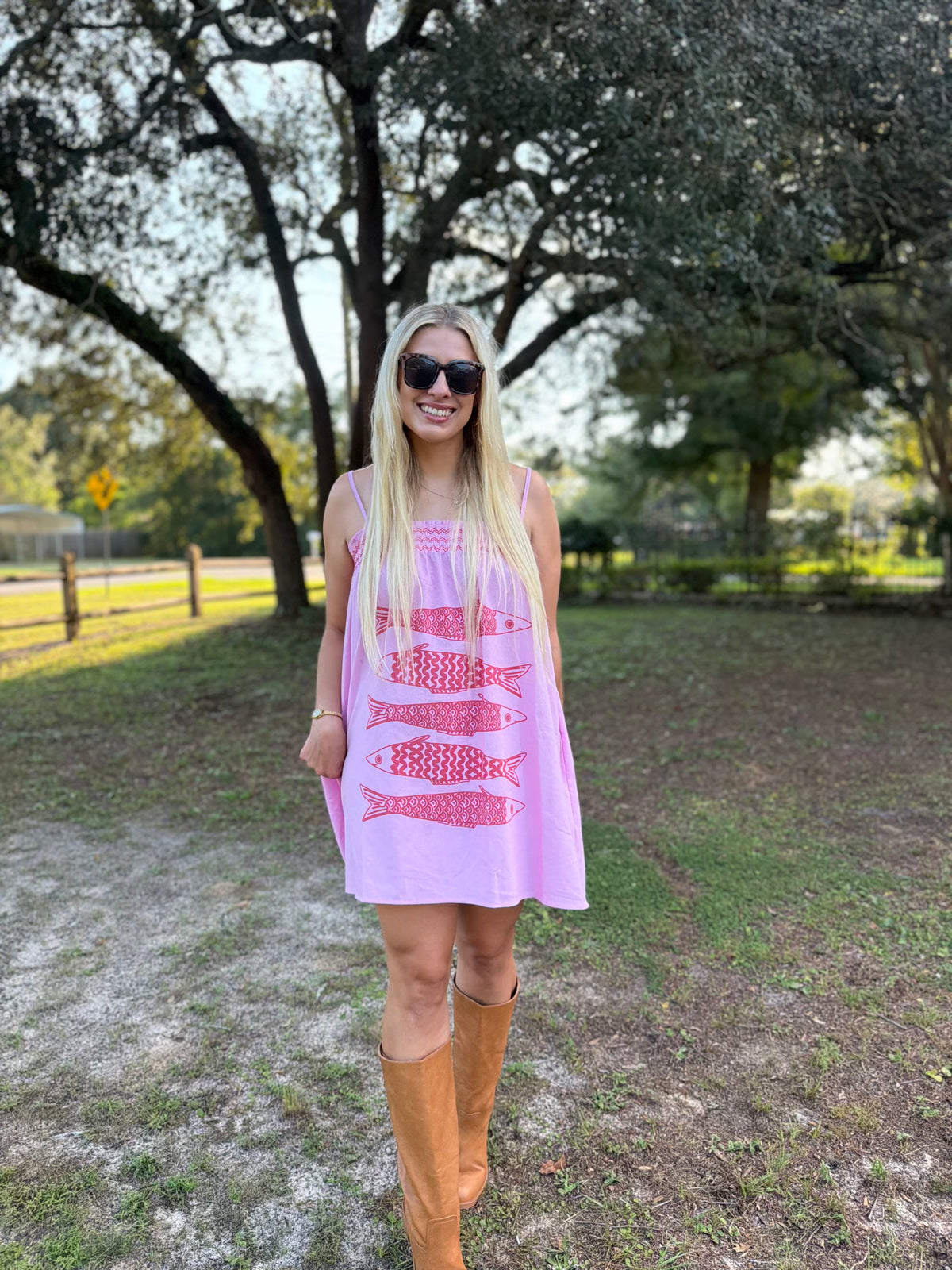 Daily Catch Pink Mini Dress