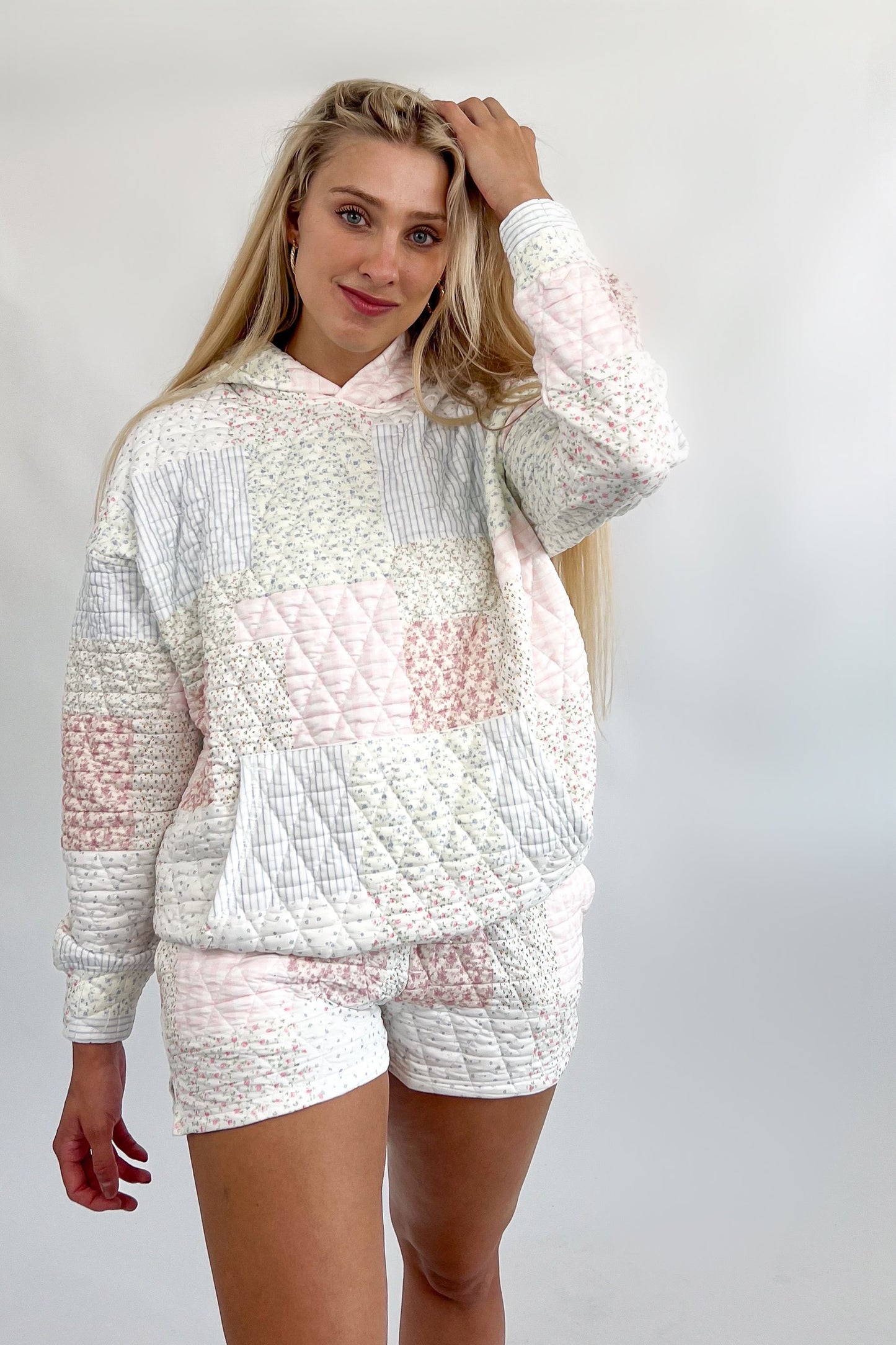Sweet Cider Patchwork Hoodie