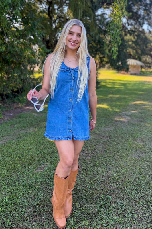Blue Jean Baby Denim Mini Dress