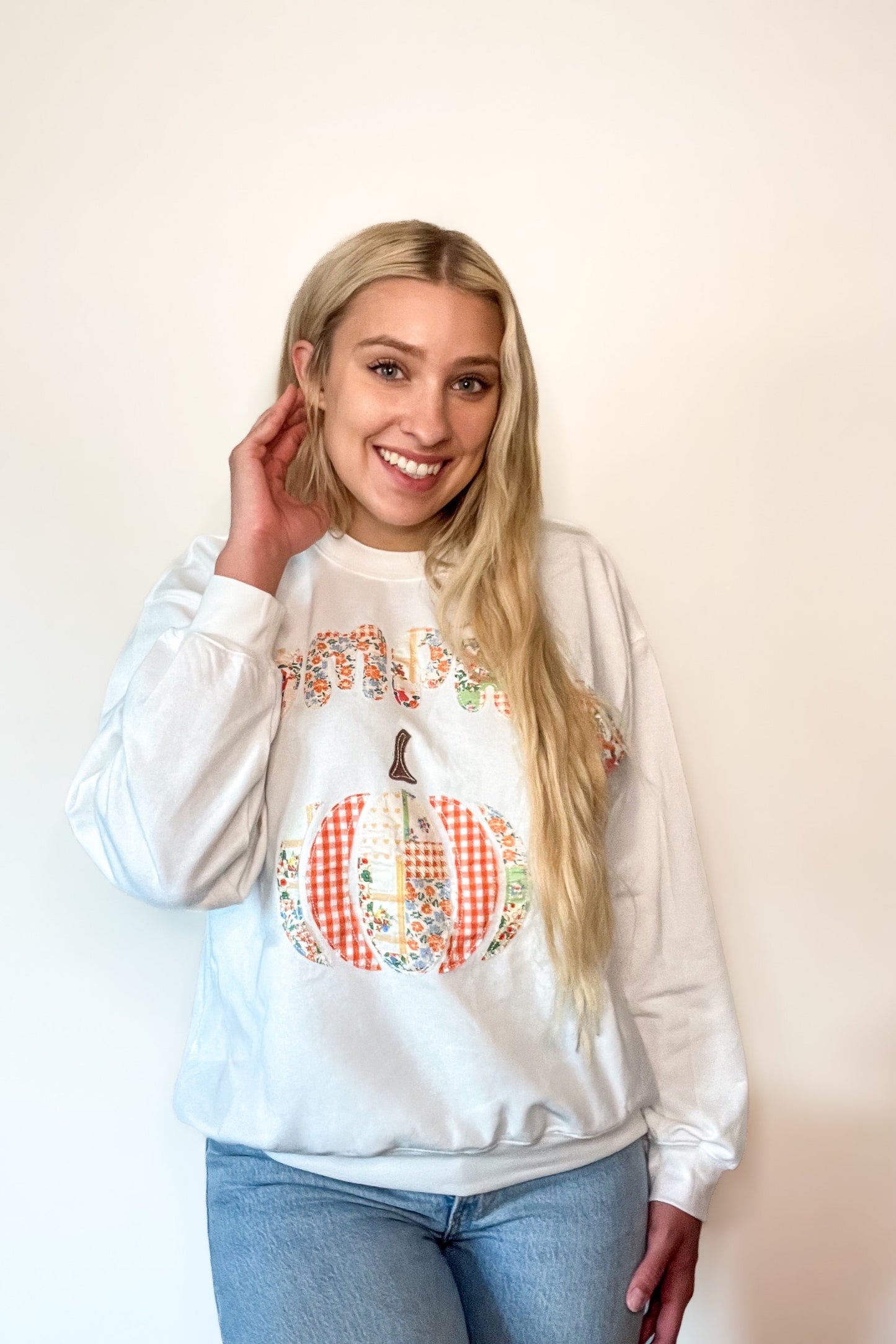 Pumpkin Patchwork Pullover