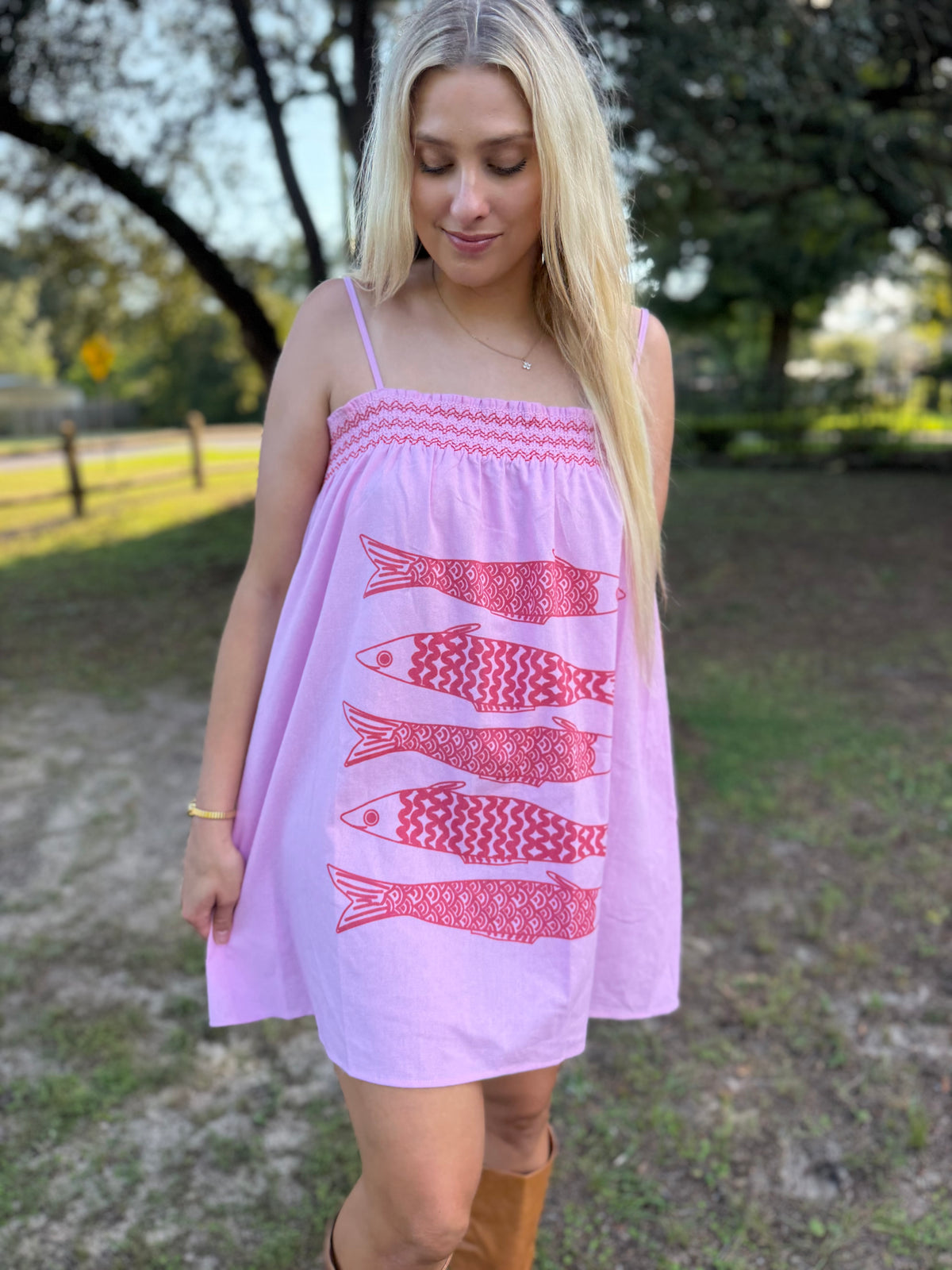 Daily Catch Pink Mini Dress