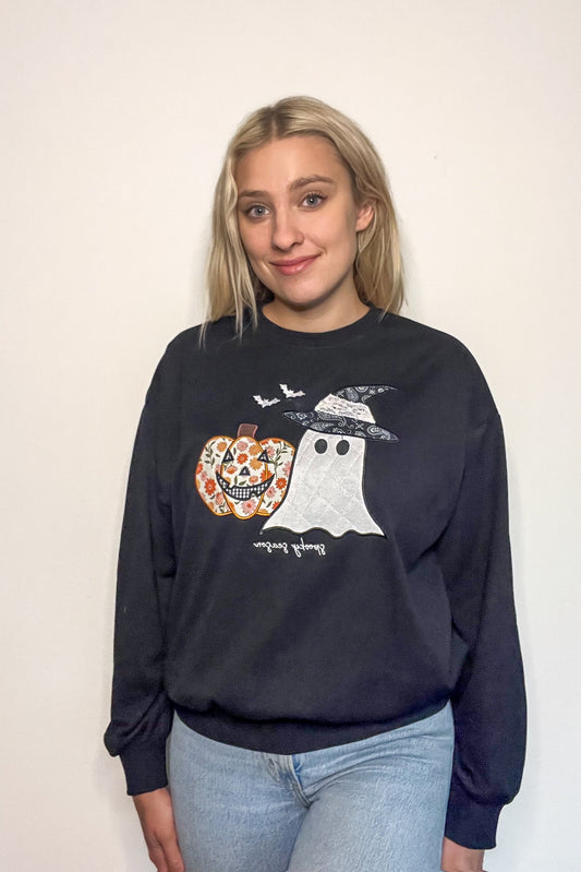 Spooky Season Patch Crewneck