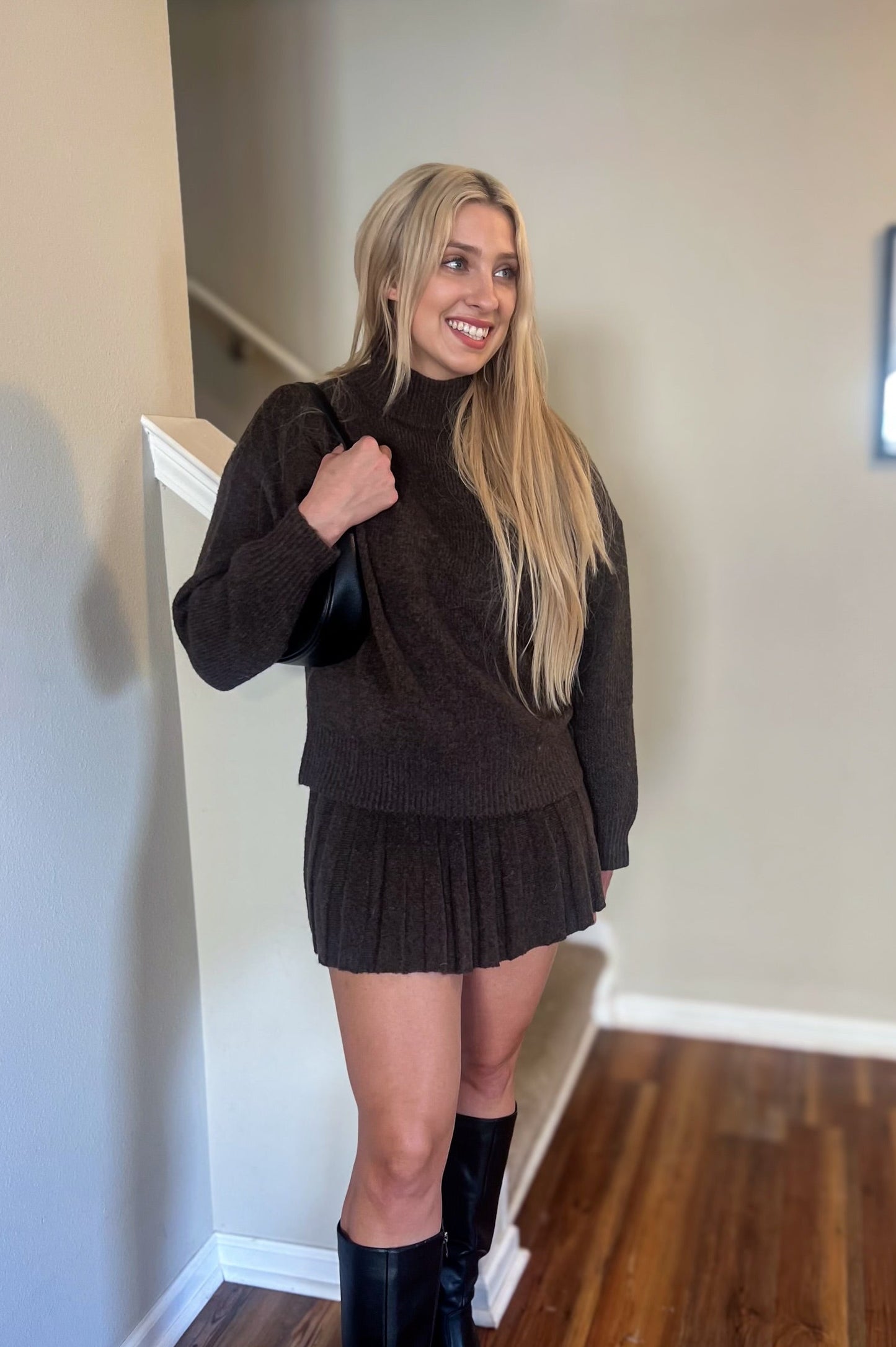 Pumpkin Cream Knit Top