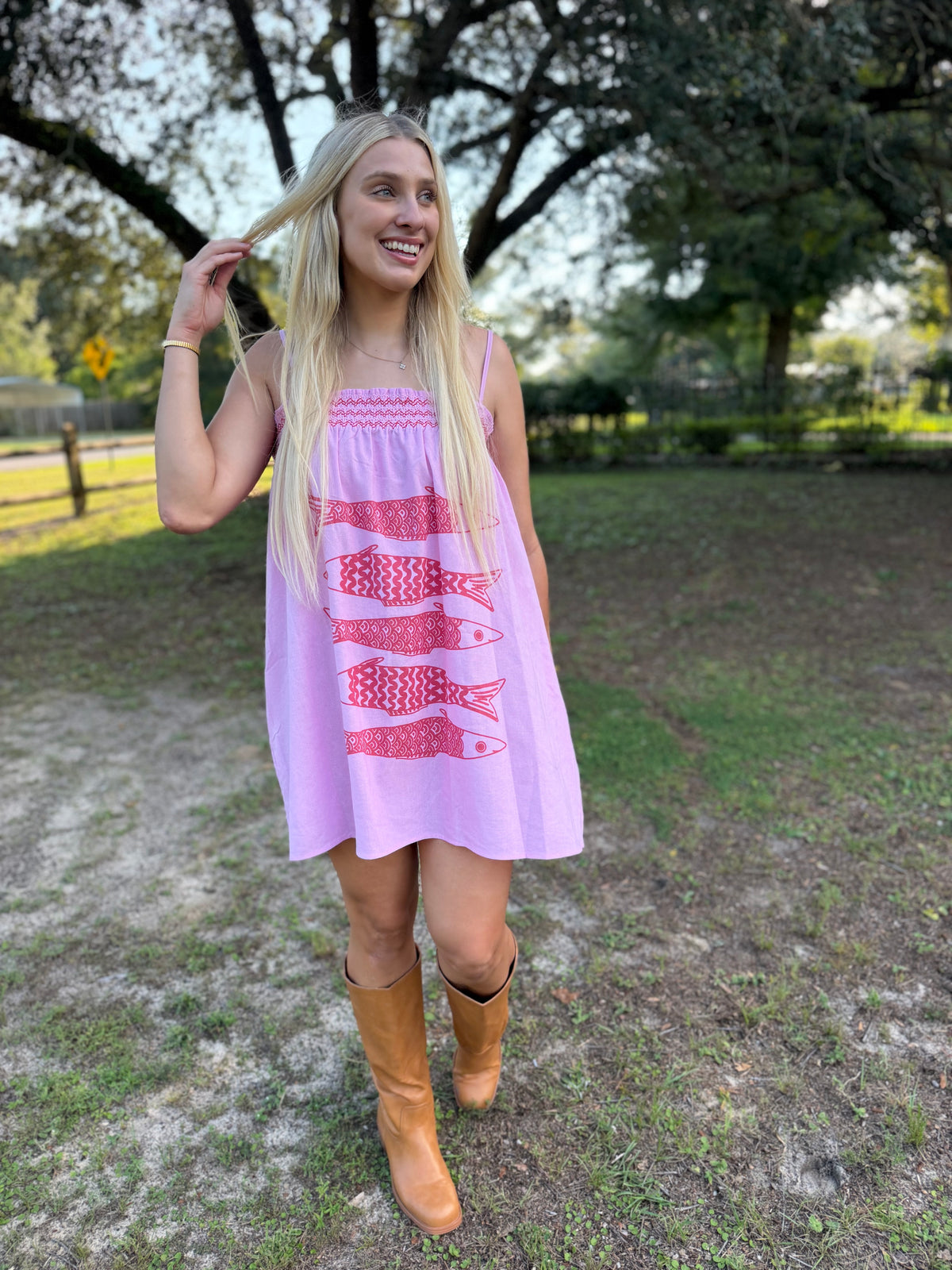 Daily Catch Pink Mini Dress
