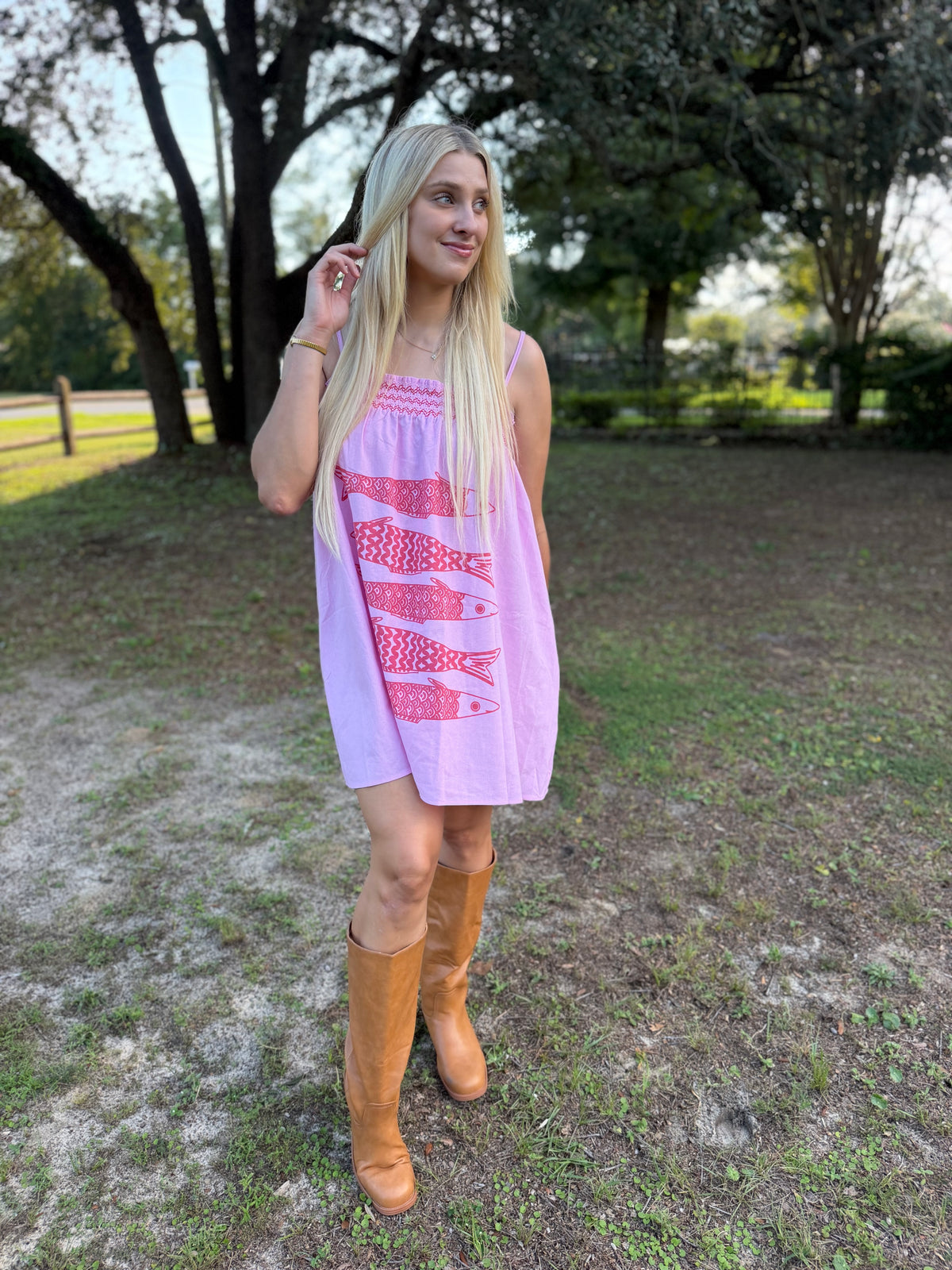 Daily Catch Pink Mini Dress