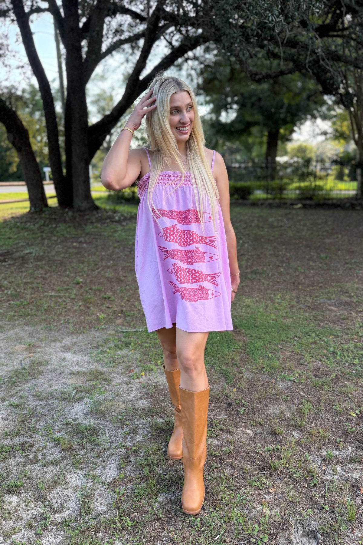 Daily Catch Pink Mini Dress