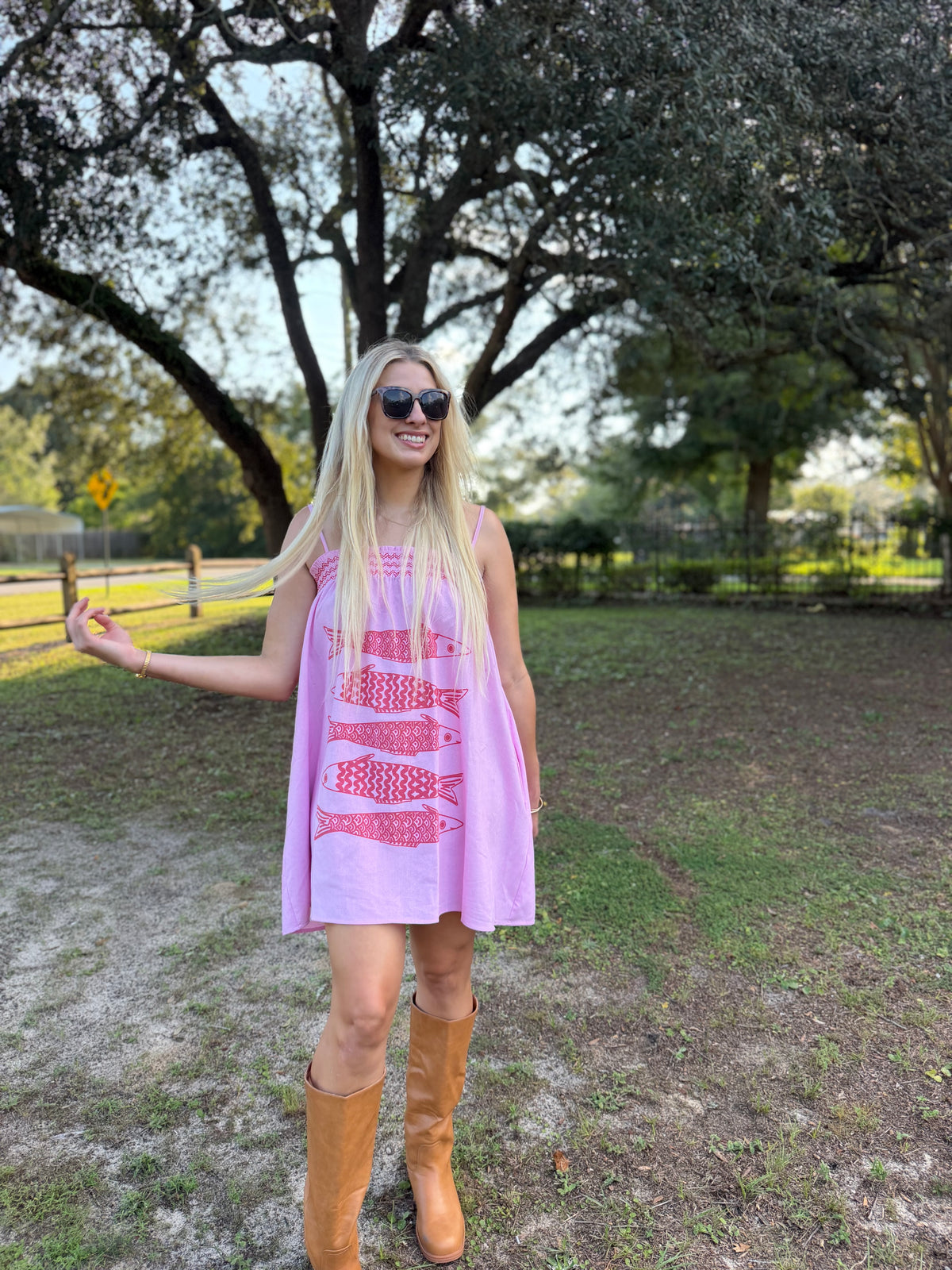 Daily Catch Pink Mini Dress