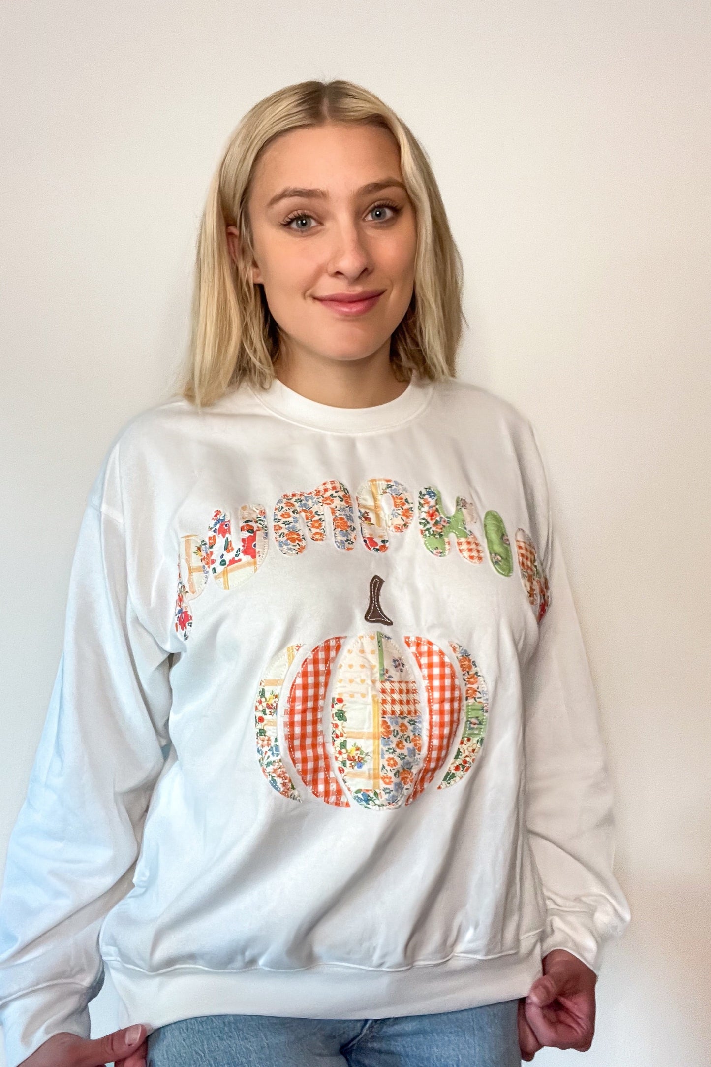 Pumpkin Patchwork Pullover