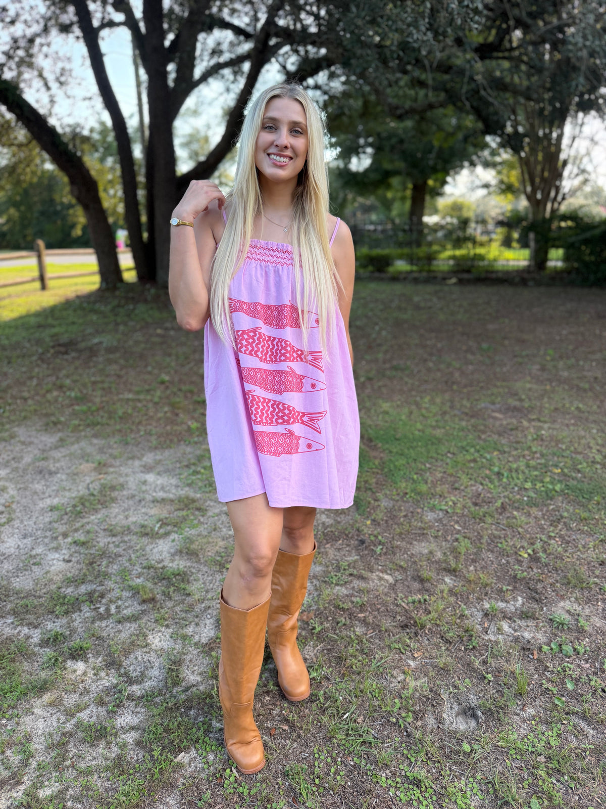 Daily Catch Pink Mini Dress