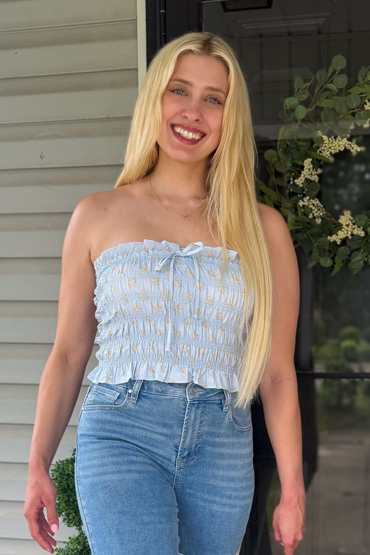 Breezy Smocked Tube Top
