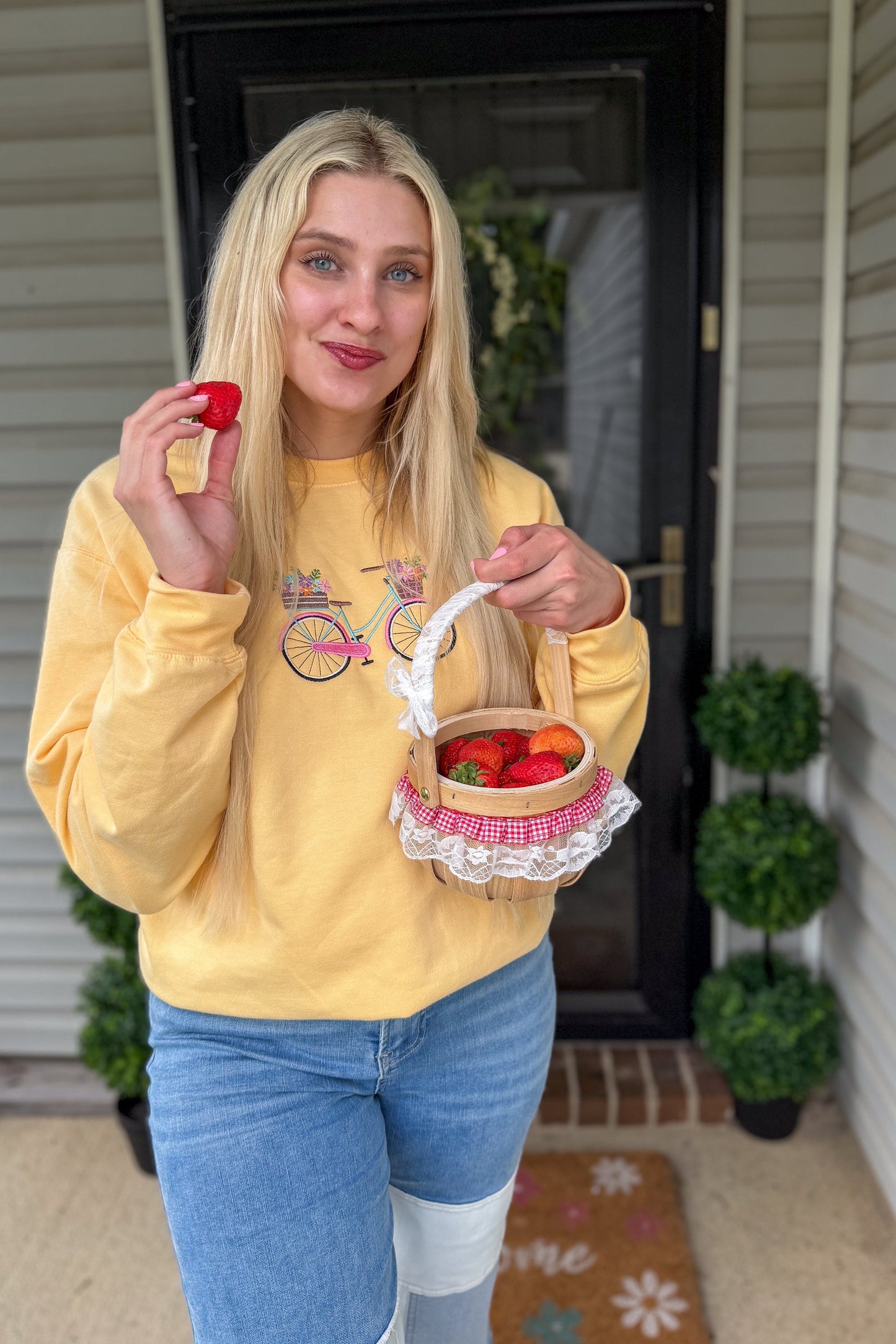 Sunday Ride Embroidered Sweatshirt