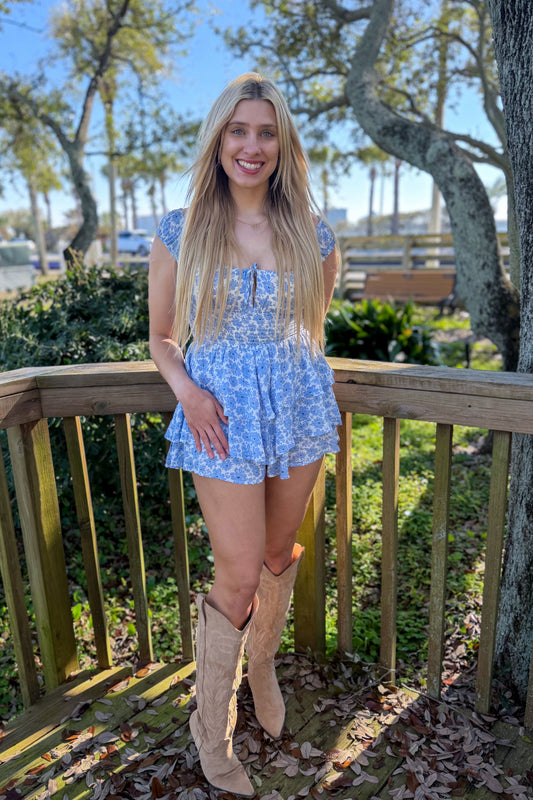 Bleu Belle Romper