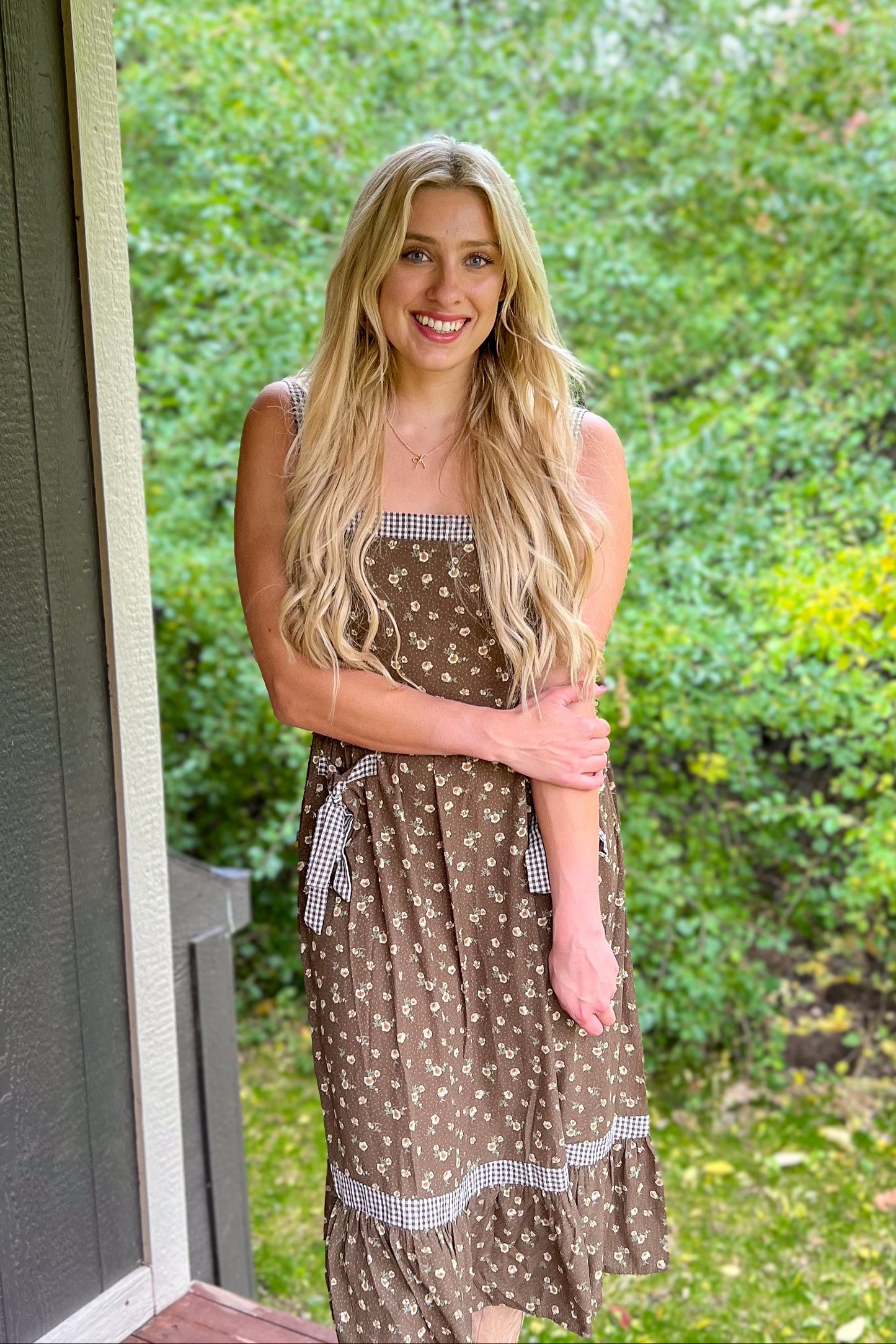 Apple Blossom Midi Dress