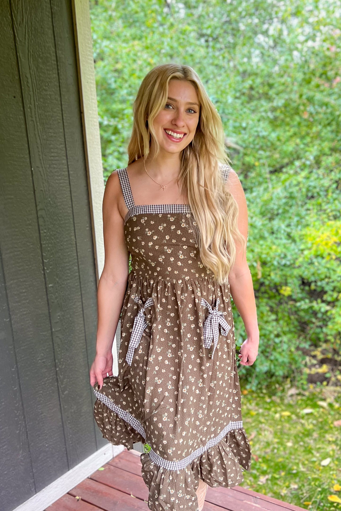 Apple Blossom Midi Dress
