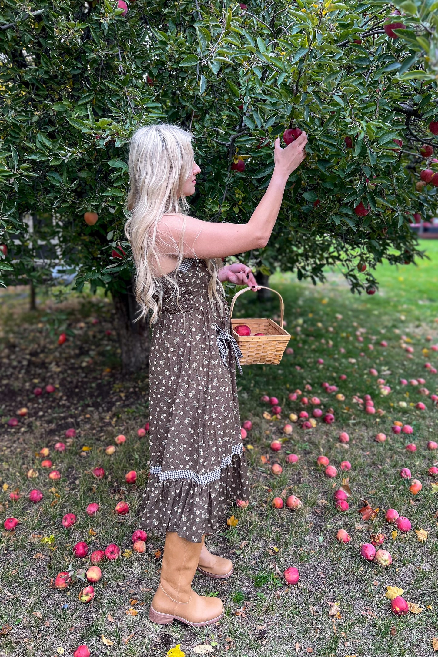 Apple Blossom Midi Dress