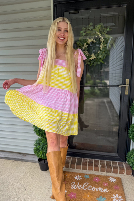 Pink Lemonade Picnic Dress