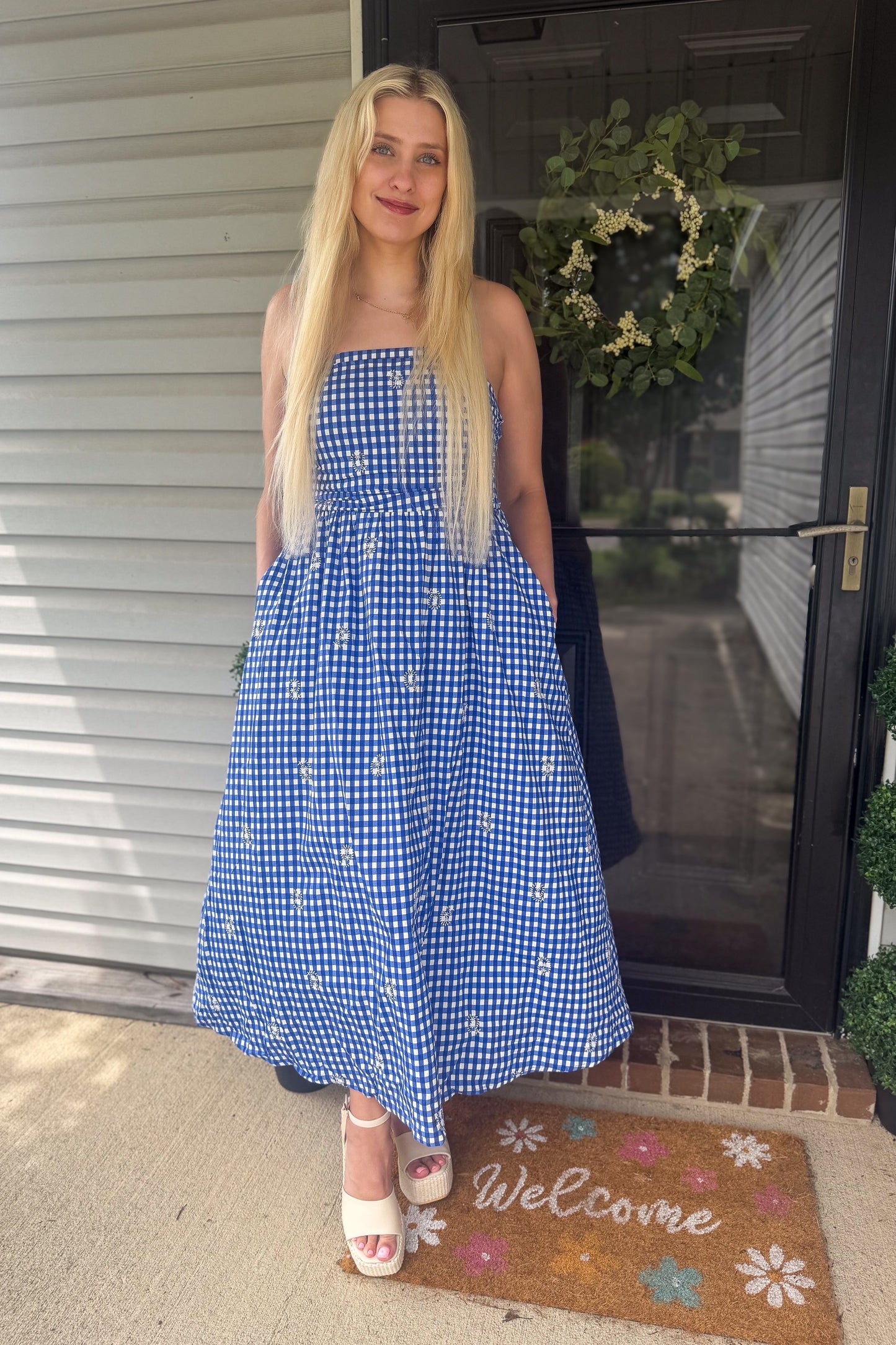 Santorini Coast Midi Dress