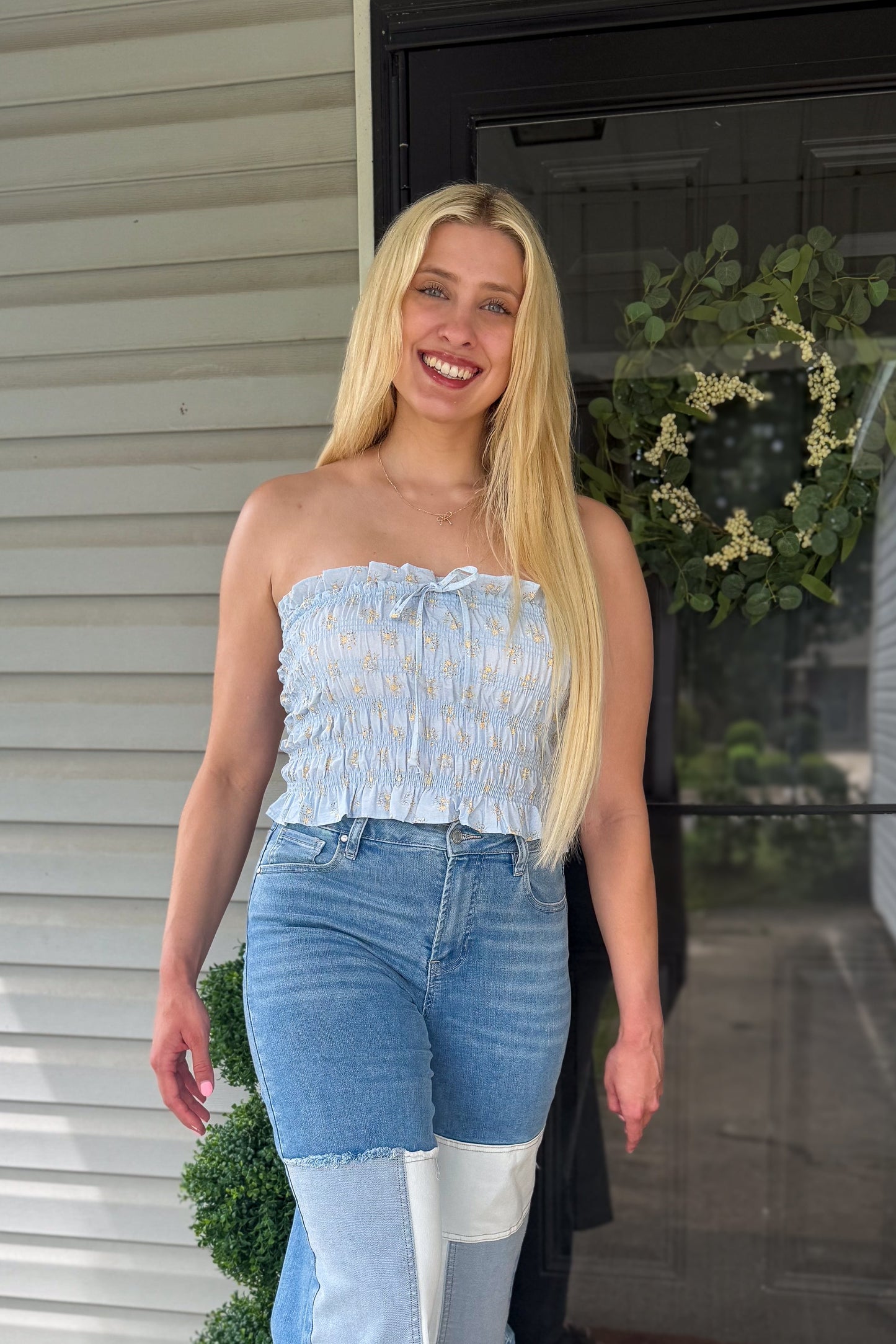Breezy Smocked Tube Top