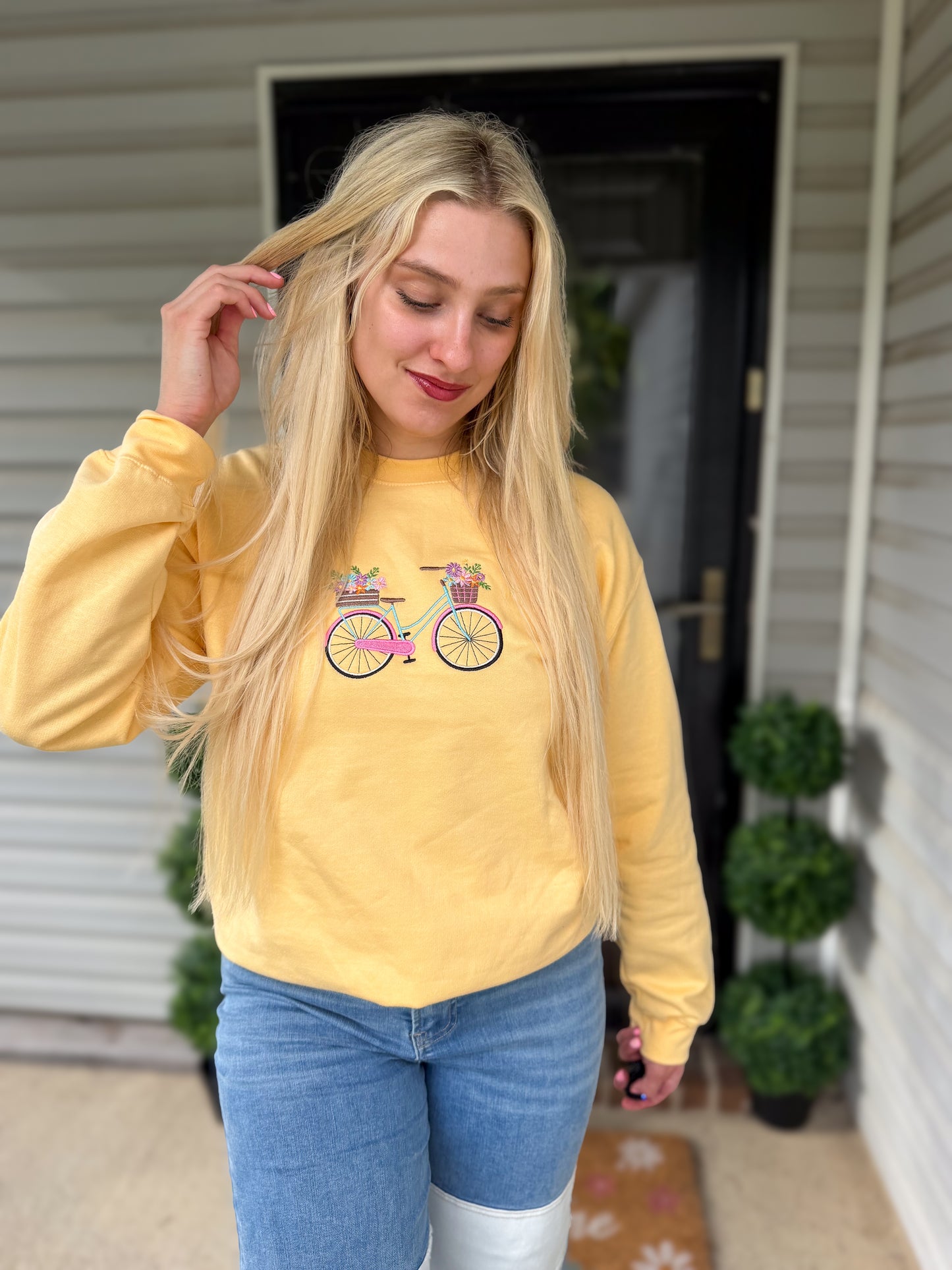 Sunday Ride Embroidered Sweatshirt