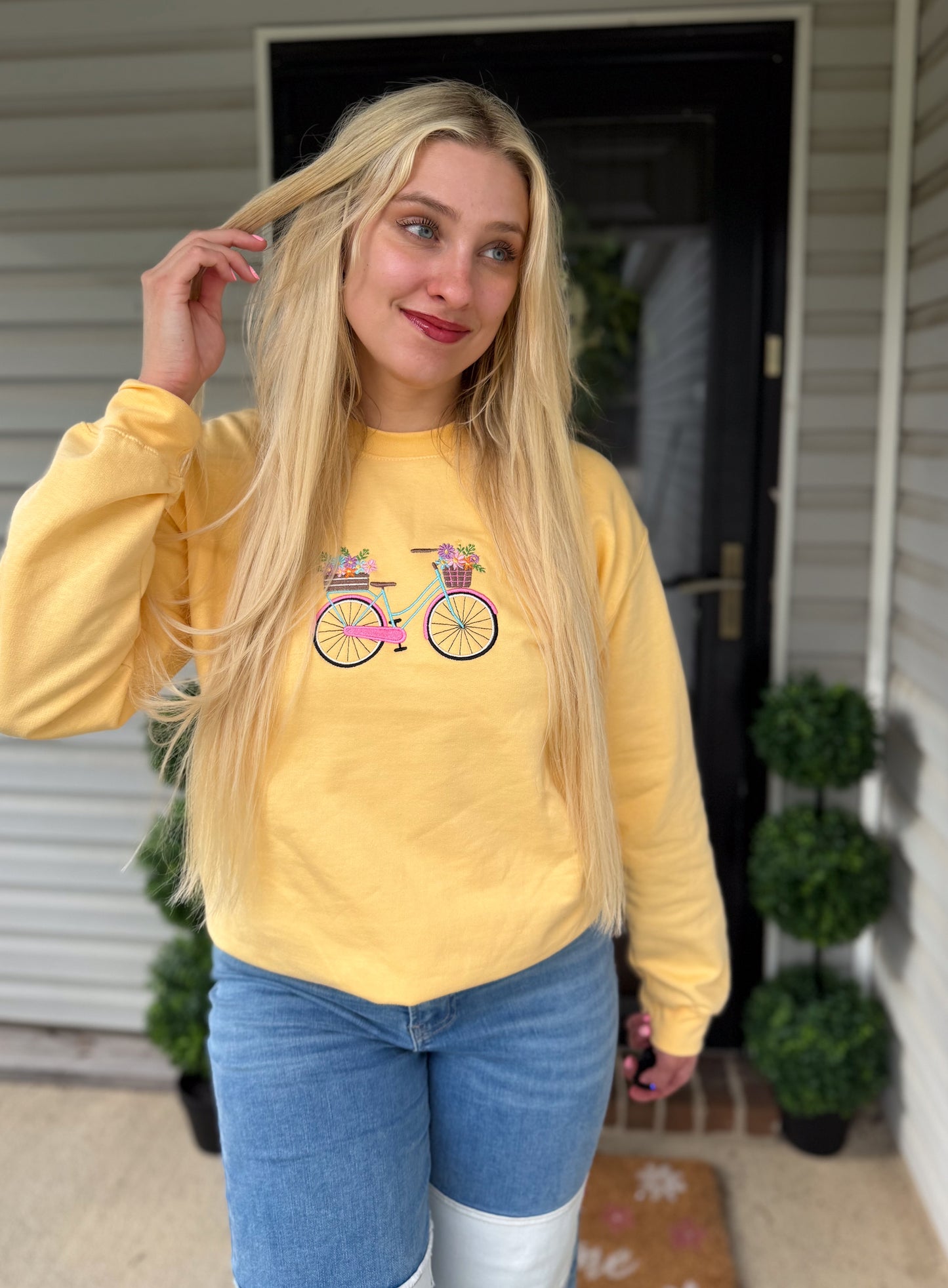 Sunday Ride Embroidered Sweatshirt