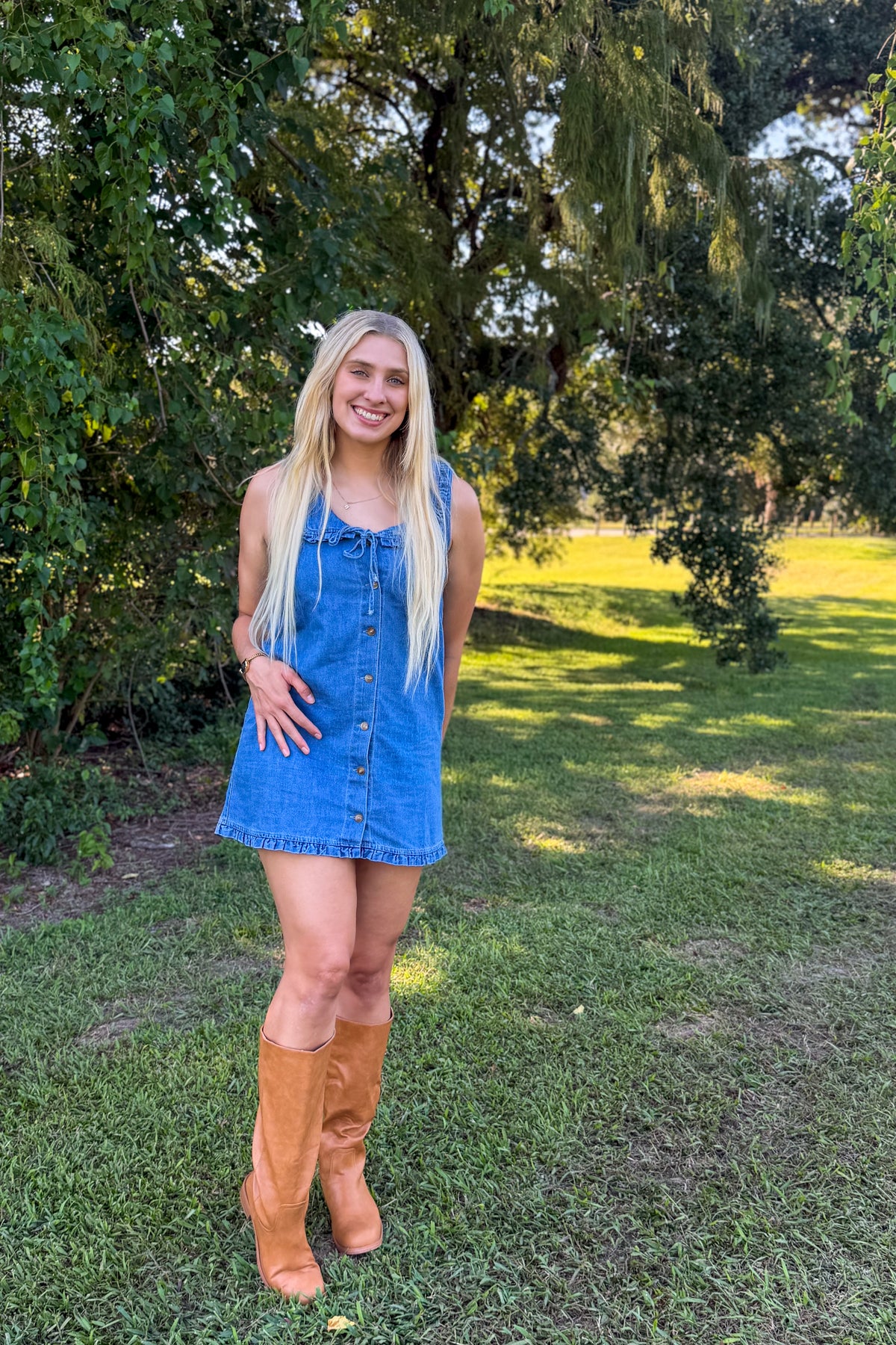 Blue Jean Baby Denim Mini Dress