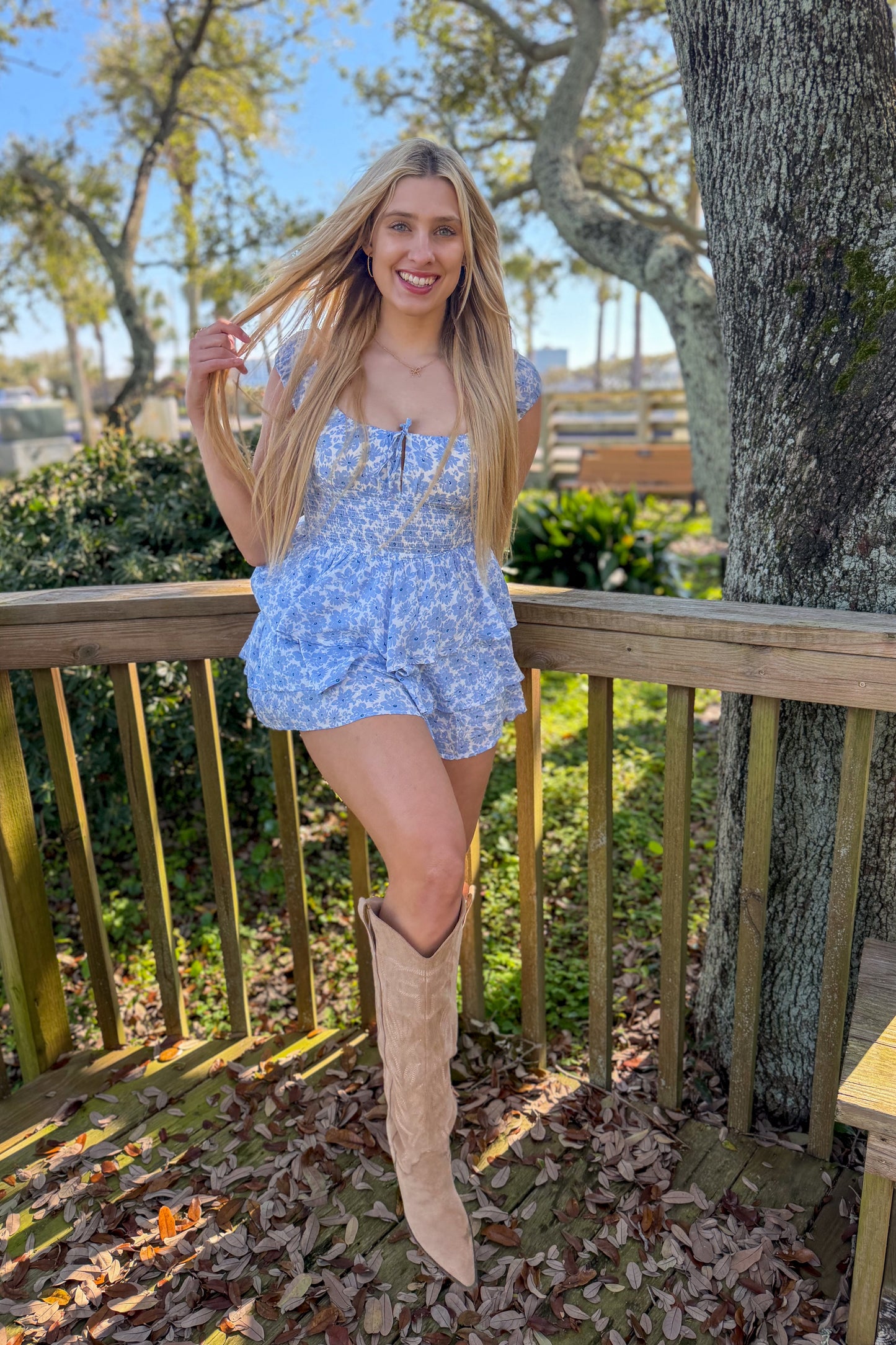 Bleu Belle Romper