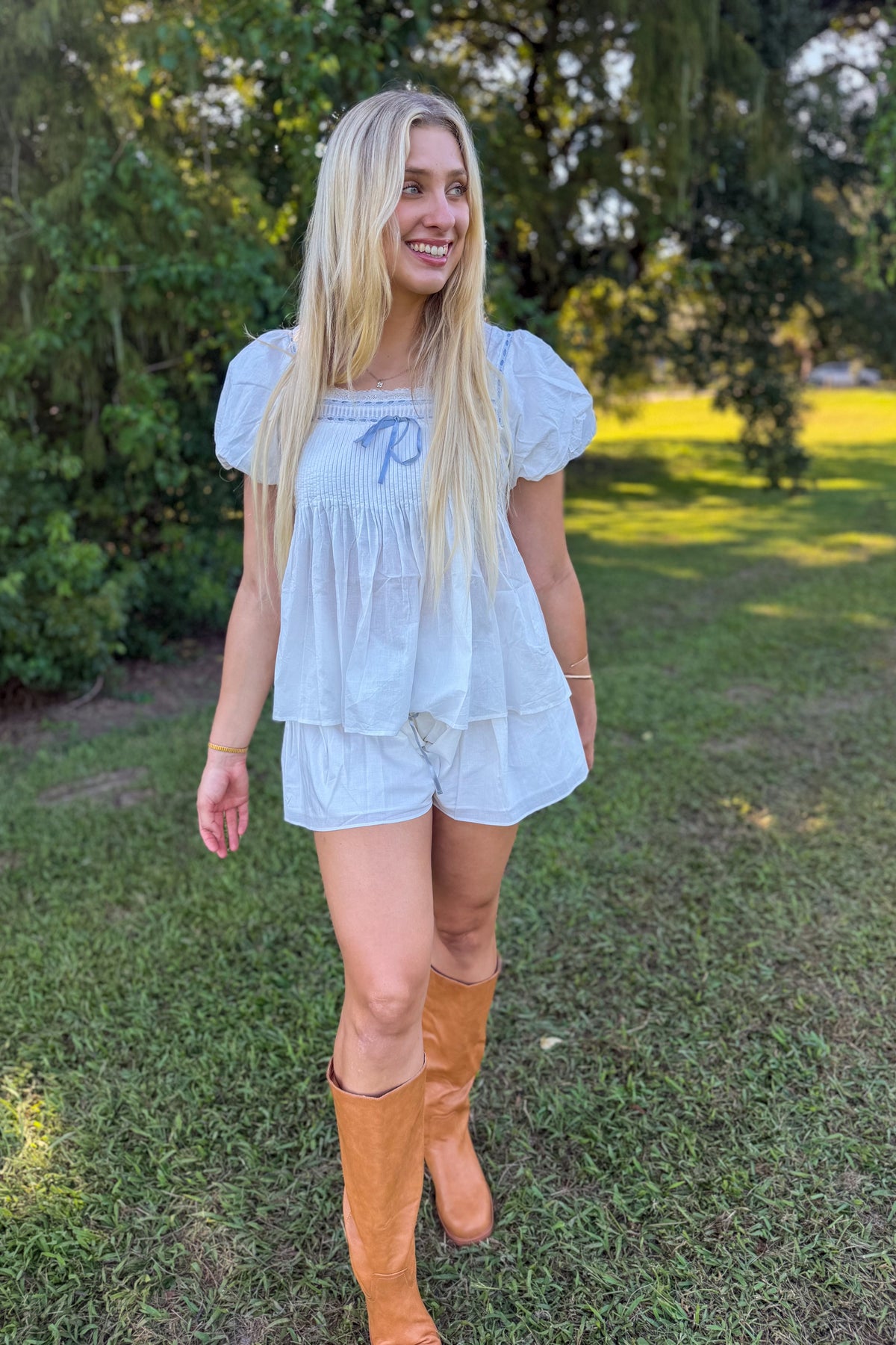Sunday in Provence Babydoll Shorts