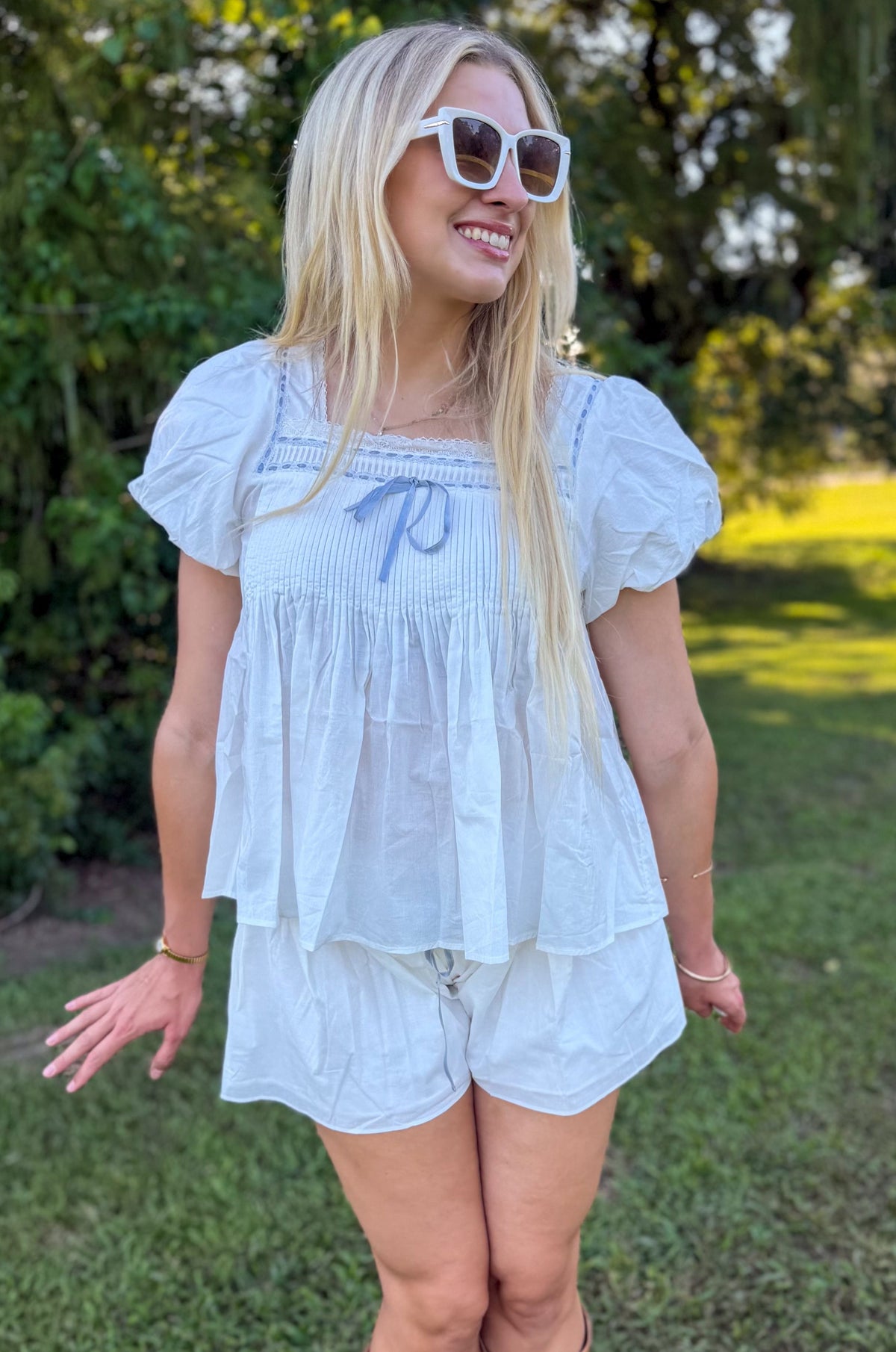 Sunday in Provence Babydoll Top