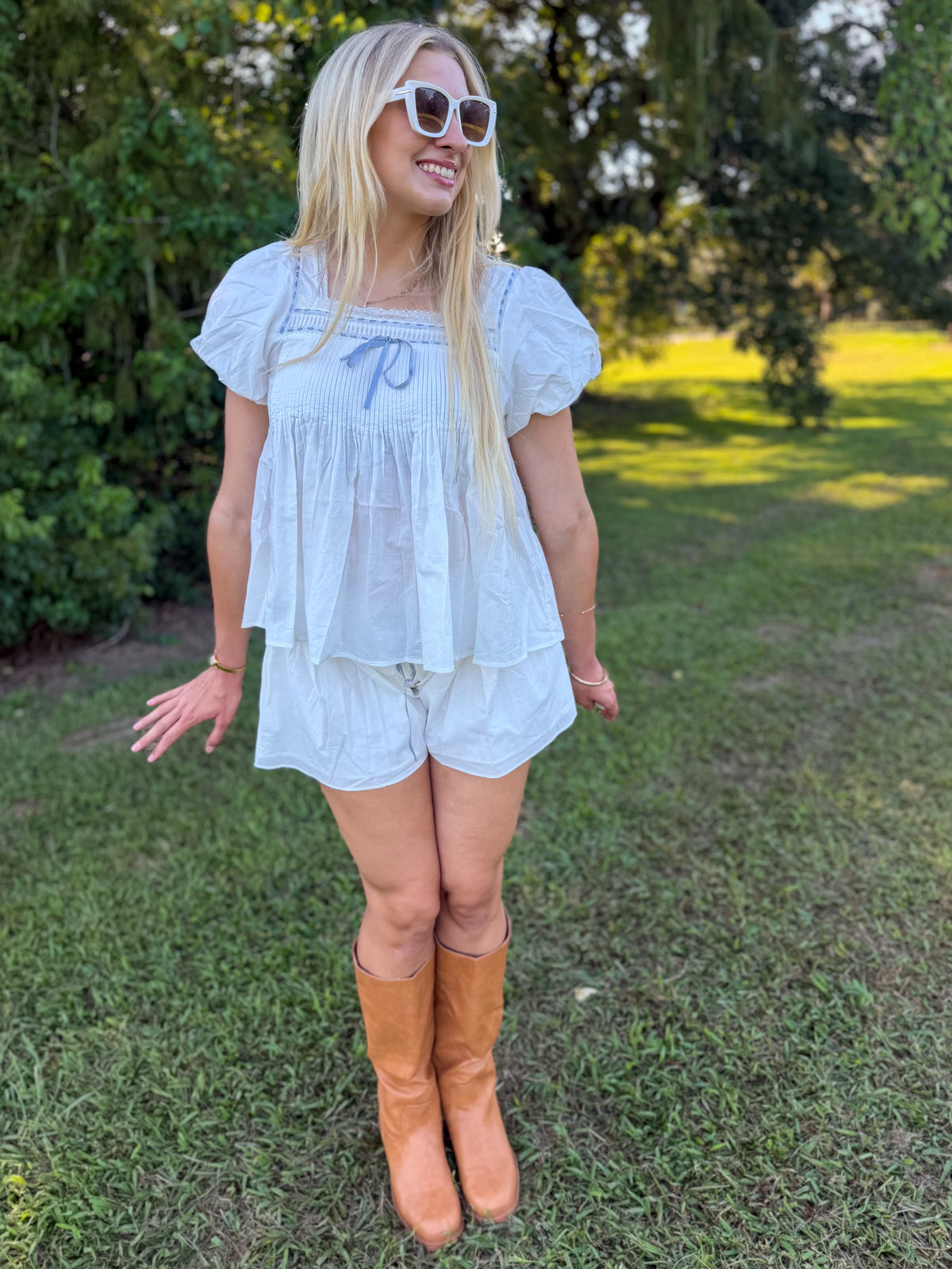 Sunday in Provence Babydoll Shorts