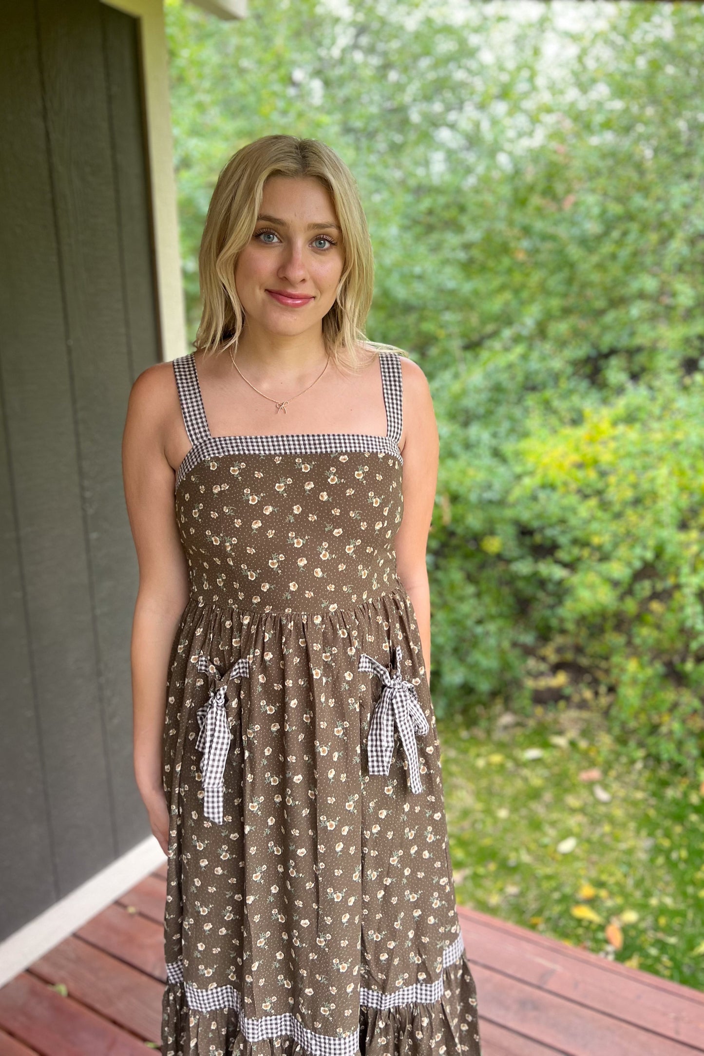 Apple Blossom Midi Dress