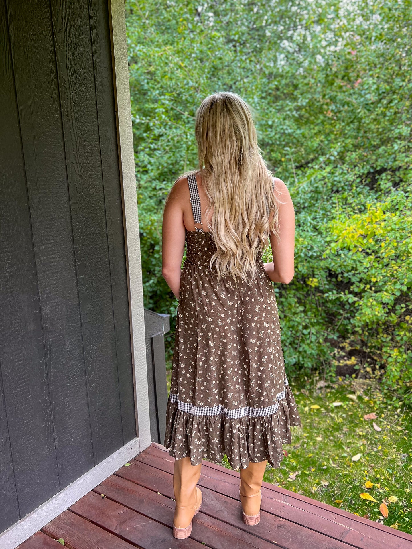 Apple Blossom Midi Dress