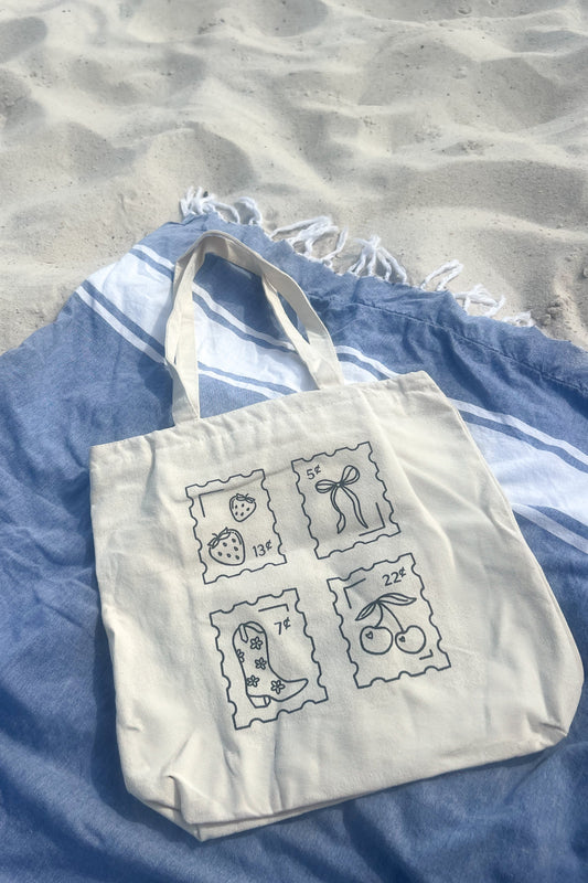 Seaside Stamps Tote